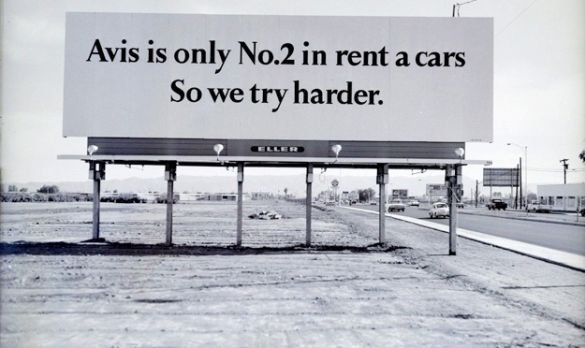 Avis car rental advert - we try harder